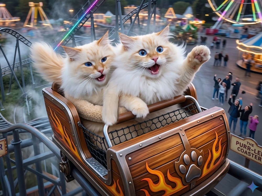 Milo+Blanco, Sibirische Katzen, Siberian Cats