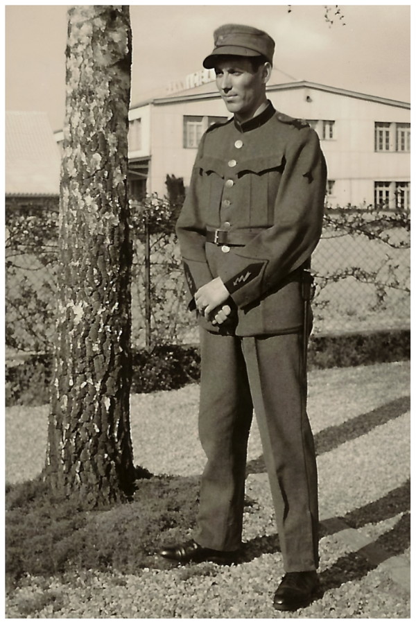 Militärdienst (1944), Max Grimbühler-Lanz, Vintage Photo Swiss Army 1944