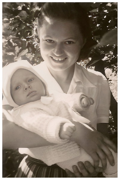 Pia Grimbühler-Lanz, Othmar Grimbühler-Furrer (1945), Vintage Photo 1945