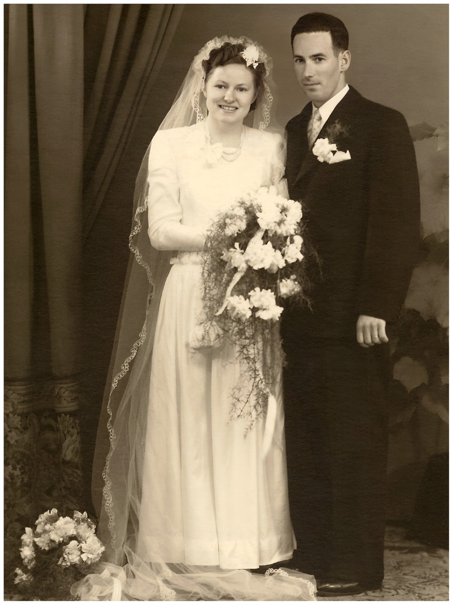Hochzeit Pia Grimbühler-Lanz und Max Grimbühler-Lanz (1948), Marriage Pia Grimbühler-Lanz and Max Grimbühler-Lanz 1948