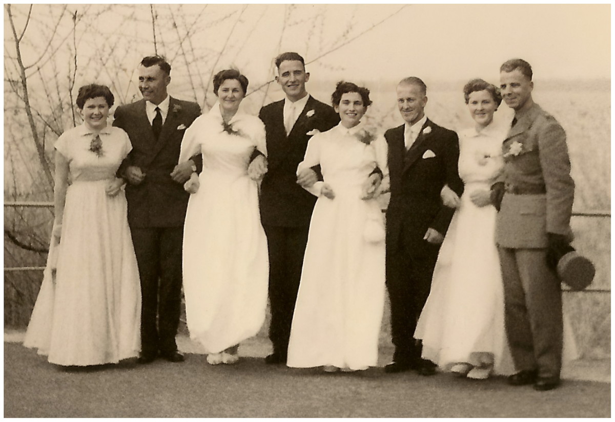 Hochzeit Thildy Gabi-Lanz und Werner Gabi-Lanz, Vintage Marriage Photo