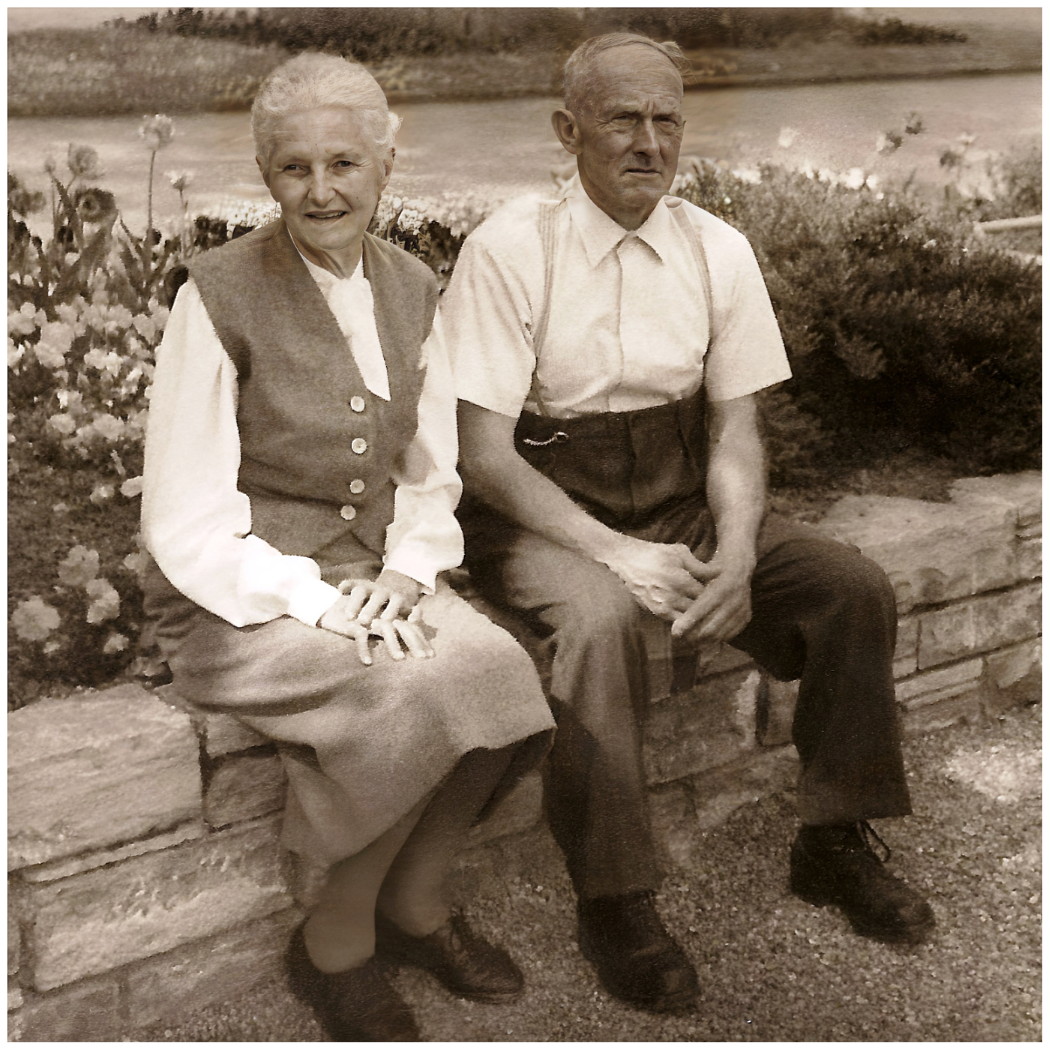 Rosa Lanz und Ernst Lanz (≈1955), Vintage Photo 1955