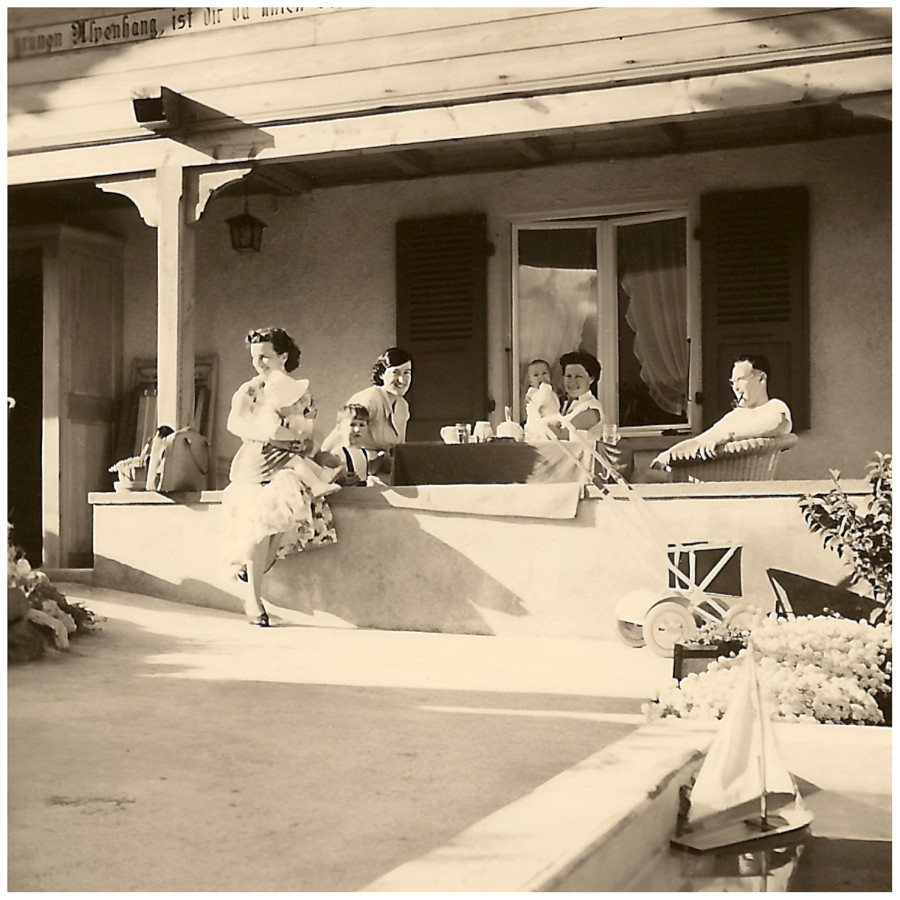 Familienidylle (Hondrich BE, 1961), Vintage Family Photo 1961