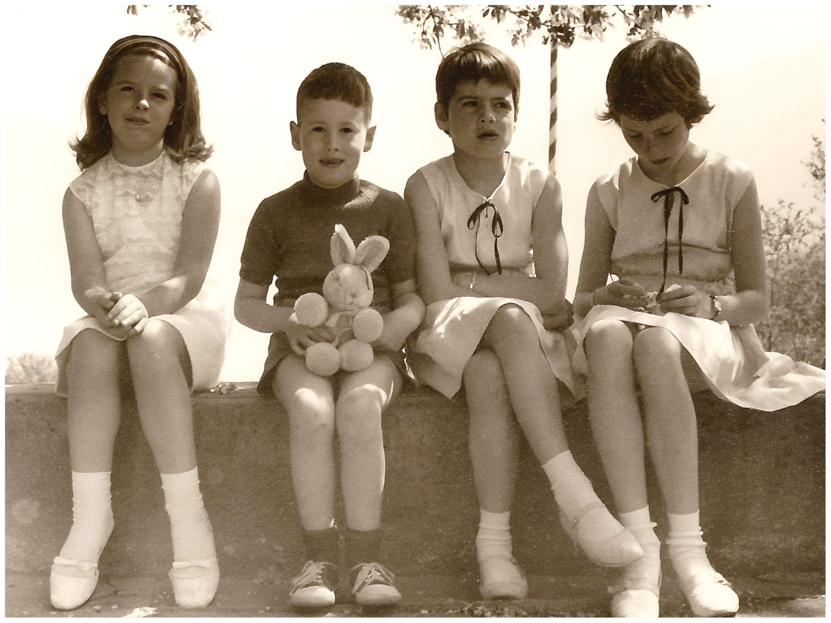 Pia, Beat, Brigitta, Ingrid (1967), Vintage Children Photo 1967