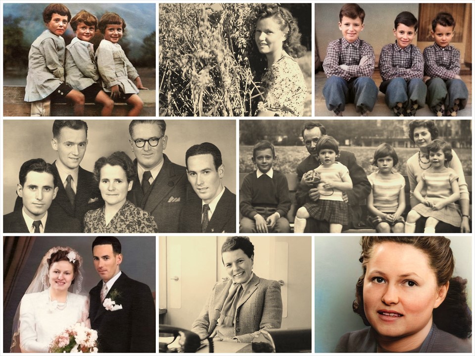 KI kolorierte Bilder, AI colored Images