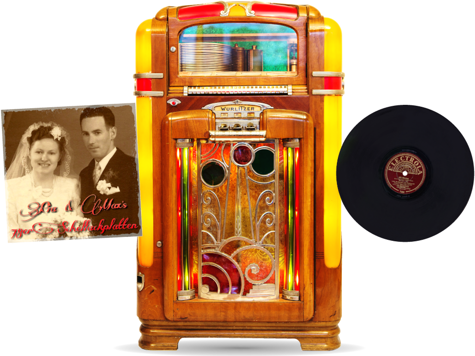 Musik von Pia und Max Grimbühler ab 78er Schellackplatten, Vintage Music of Shellac Gramophone Records